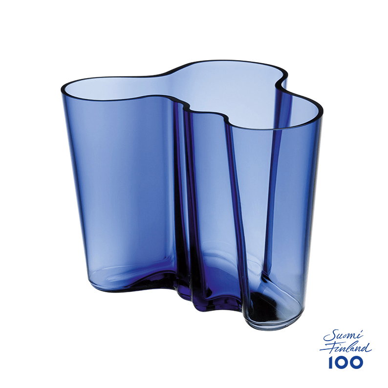 Iittala / [Suomi100] Aalto Vase 160mm (Ultramarine Blue) - Hieno 